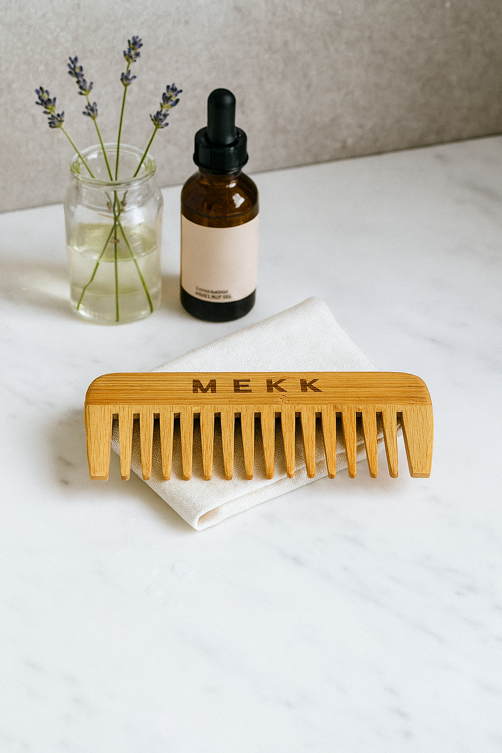 Wide-Tooth Bamboo Comb – 100% Natural
