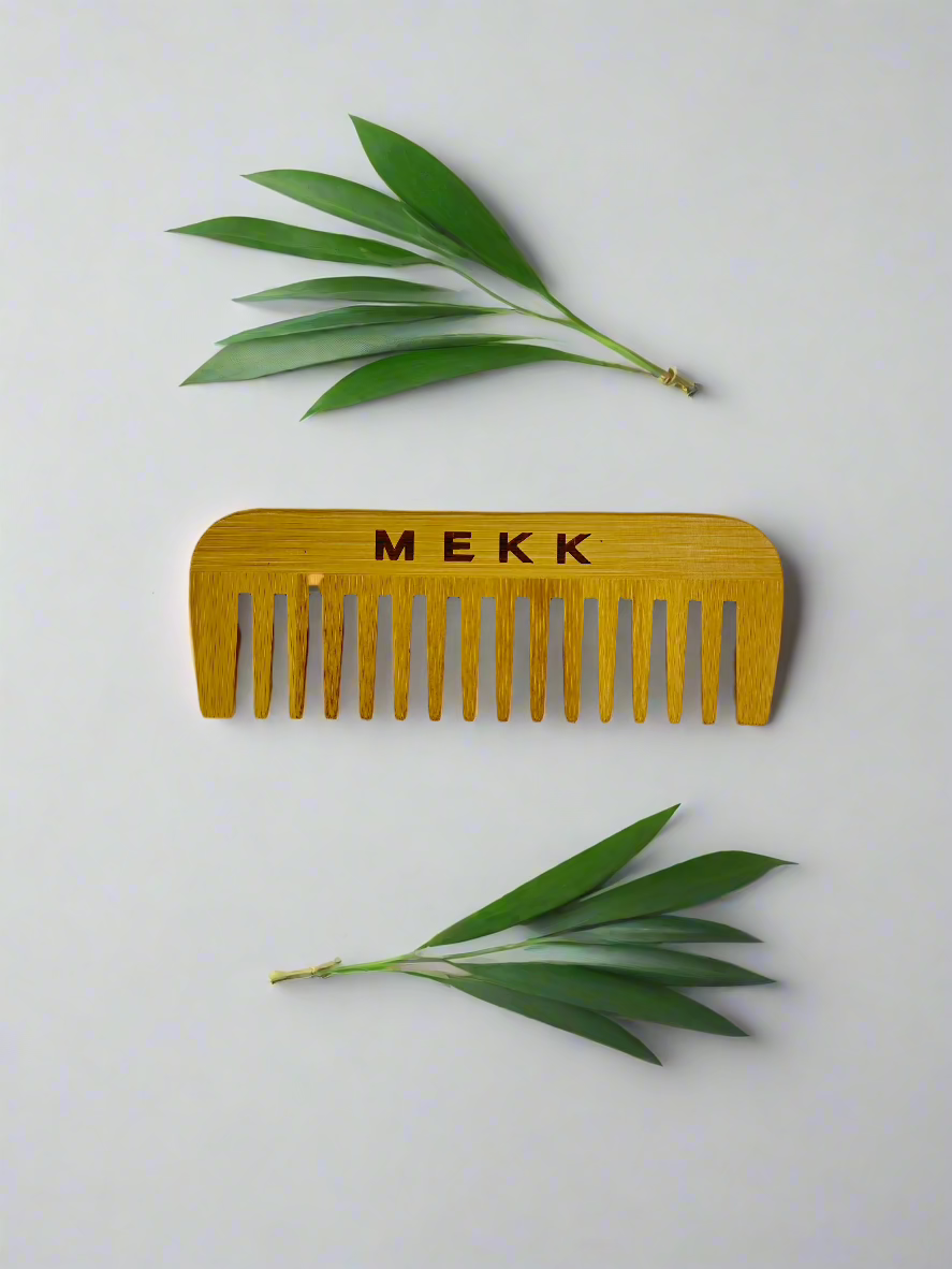 Wide-Tooth Bamboo Comb – 100% Natural